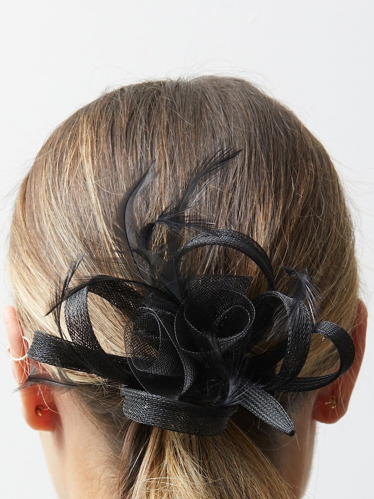 Jon Richard Black Small Fascinator - Image 3 of 4