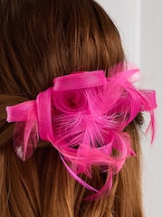 Jon Richard Fuchsia Small Fascinator - Image 2 of 3