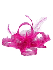 Jon Richard Fuchsia Small Fascinator - Image 3 of 3