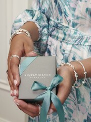 Simply Silver Silver Tone Polished Knot Bangle Bracelet - Image 3 of 3