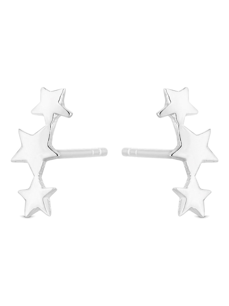 Simply Silver Sterling Silver Tone 925 Star Stud Earrings - Image 1 of 3