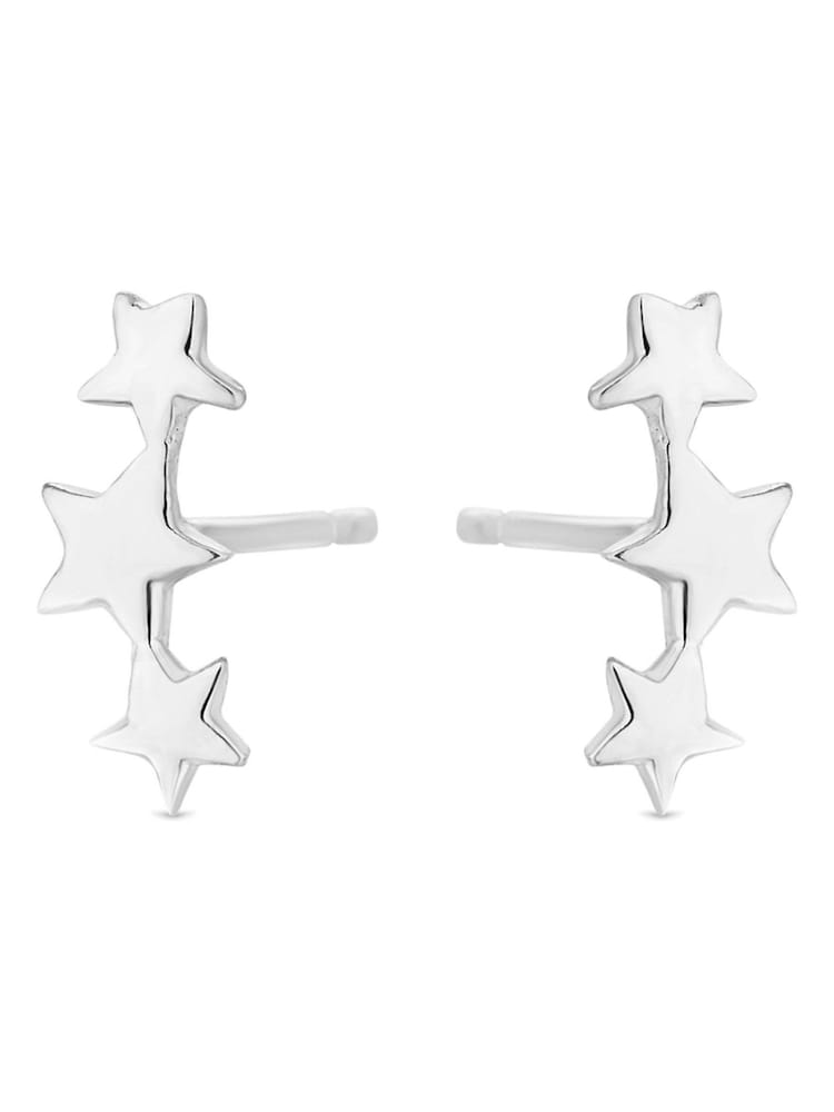 Simply Silver Sterling Silver Tone 925 Star Stud Earrings - Image 2 of 3