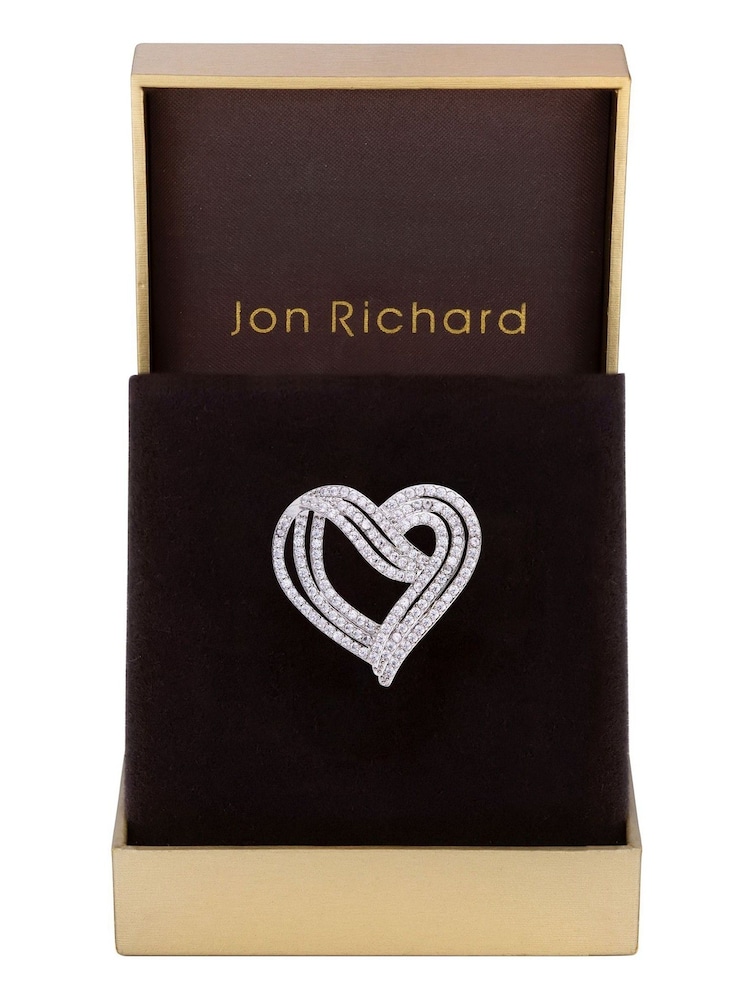 Jon Richard Silver Tone Cubic Zirconia Brooch - Image 1 of 2