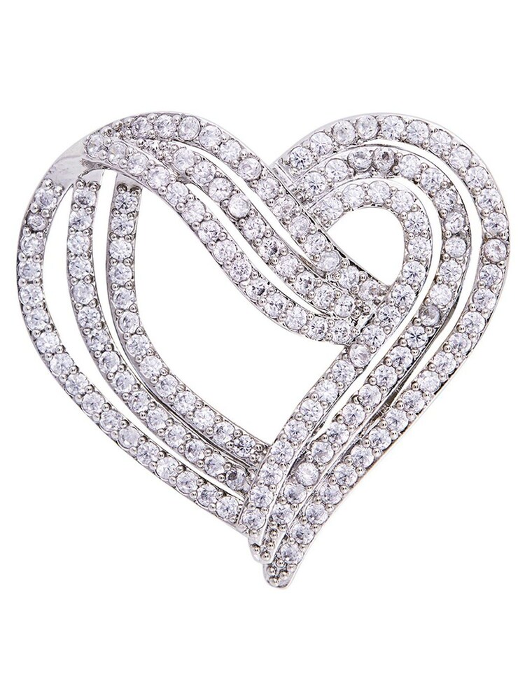 Jon Richard Silver Tone Cubic Zirconia Brooch - Image 2 of 2