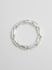 Jon Richard Silver Tone Chain Stretch Bracelet - Image 1 of 2