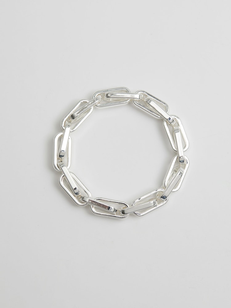 Jon Richard Silver Tone Chain Stretch Bracelet - Image 1 of 2