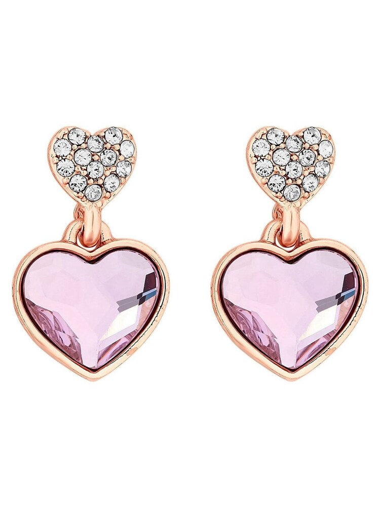 Jon Richard Gold Tone Radiance Collection Dancing Heart Drop Earrings - Image 1 of 3 Jon Richard Gold Tone Radiance Collection Dancing Heart Drop Earrings - Image 1 of 3