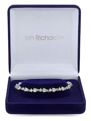 Jon Richard Silver Tone Rhodium Plated Cubic Zirconia Gift Boxed Bracelet - Image 1 of 2