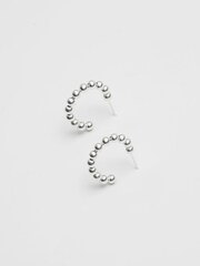 Simply Silver Sterling Silver 925 Polished Orb Hoop Earrings - Image 1 of 3