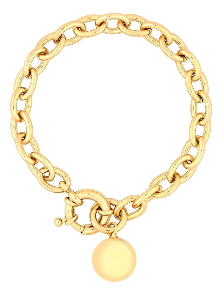 Jon Richard Gold Tone Polished Ball Bracelet - Image 2 of 4