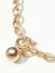 Jon Richard Gold Tone Polished Ball Bracelet - Image 3 of 4
