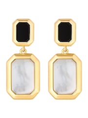 Jon Richard Gold Tone Drop Earrings - Image 2 of 3
