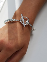 Jon Richard Silver Tone Polished Ball Snaffle Bracelet - Image 4 of 4