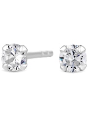 Simply Silver Sterling Silver Tone 925 Cubic Zirconia Small Stud Earrings - Image 1 of 1