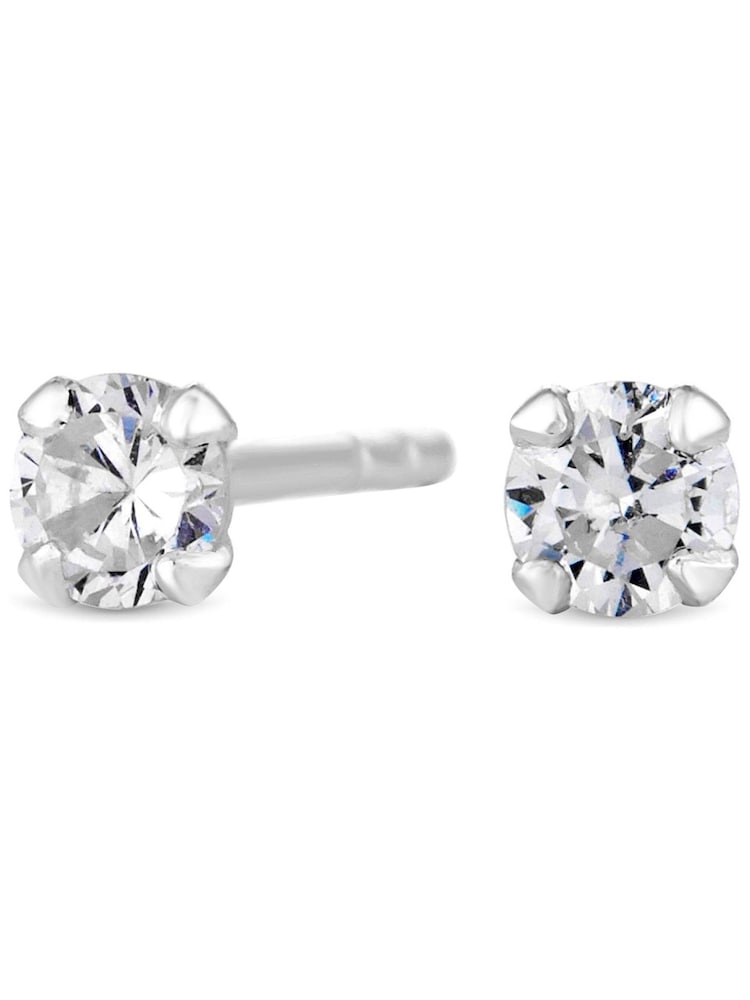 Simply Silver Sterling Silver Tone 925 Cubic Zirconia Small Stud Earrings - Image 1 of 1