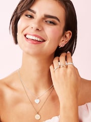 Simply Silver Silver Tone Mini Hoops - Image 2 of 2