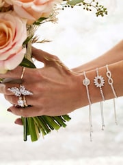 Jon Richard Silver Tone Infinity Slinky Toggle Bracelet - Image 2 of 2