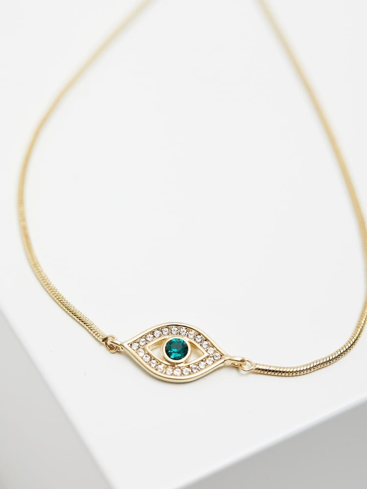 Jon Richard Gold Tone Radiance Collection Evil Eye Toggle Bracelet - Image 1 of 3