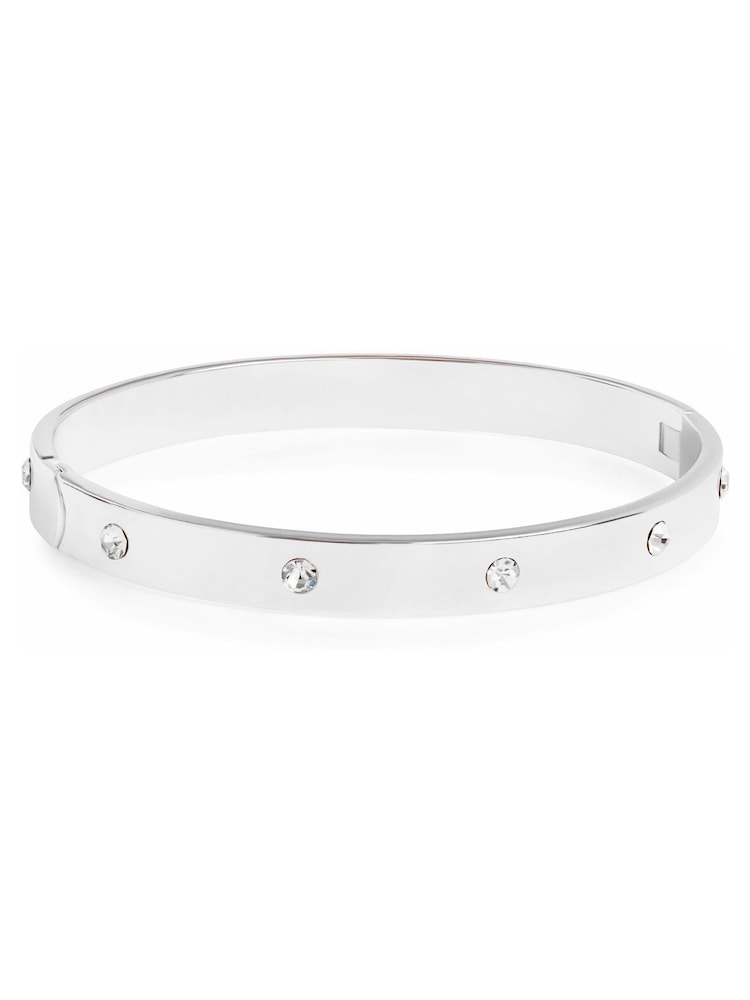 Jon Richard Silver Crystal Bangle - Image 1 of 1