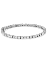 Simply Silver Sterling Silver Tone 925 Cubic Zirconia Tennis Bracelet - Image 1 of 3