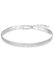 Simply Silver Sterling Silver Tone 925 Flat Snake Bracelet - Image 4 of 4