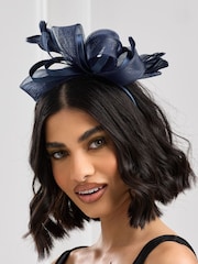 Jon Richard Blue Medium Fascinator Headband - Image 3 of 3