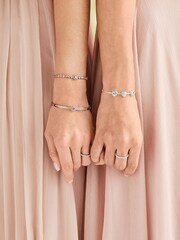 Jon Richard Pink Rose Gold Tone Bracelet - Image 2 of 3