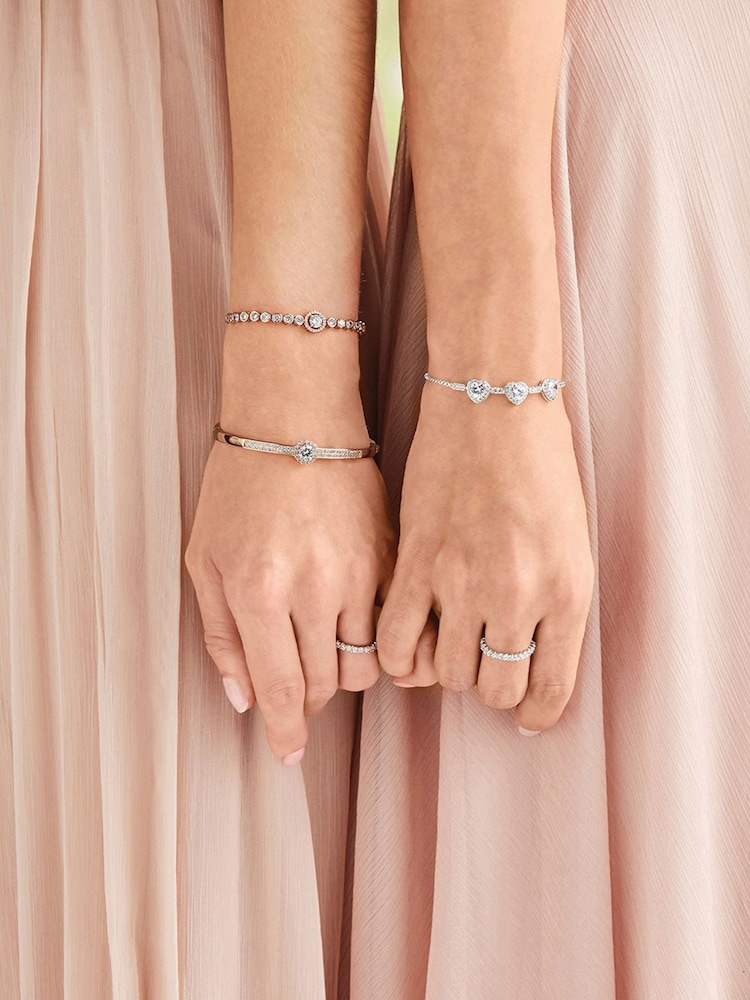 Jon Richard Pink Rose Gold Tone Bracelet - Image 2 of 3