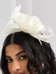 Jon Richard Cream Medium Fascinator Headband - Image 3 of 4