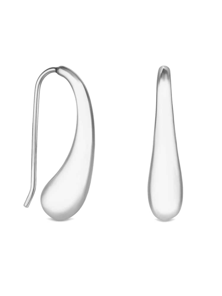 Jon Richard Silver Tone Organic Teardrop Earrings - Image 1 of 2