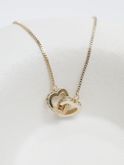 Jon Richard Gold Tone Interlink Heart Toggle Bracelet - Image 2 of 3