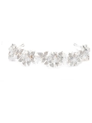 Jon Richard Silver Plated Emery Leaf And Bead Statement Gift Pouch Headband - Image 1 of 3