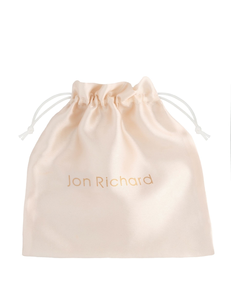 Jon Richard Silver Plated Delilah Pave Feather And Pearl Gift Pouch Tiara - Image 2 of 3