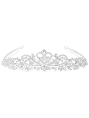 Jon Richard Silver Tone Bridal Diamante Tiara - Image 2 of 6