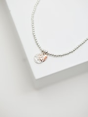 Simply Silver Sterling Silver Tone 925 Polished Mini Tree of Love And Heart Stretch Bracelet - Image 3 of 4