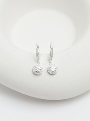 Simply Silver Sterling Silver Tone 925 White Cubic Zirconia Clara Drop Earrings - Image 2 of 4