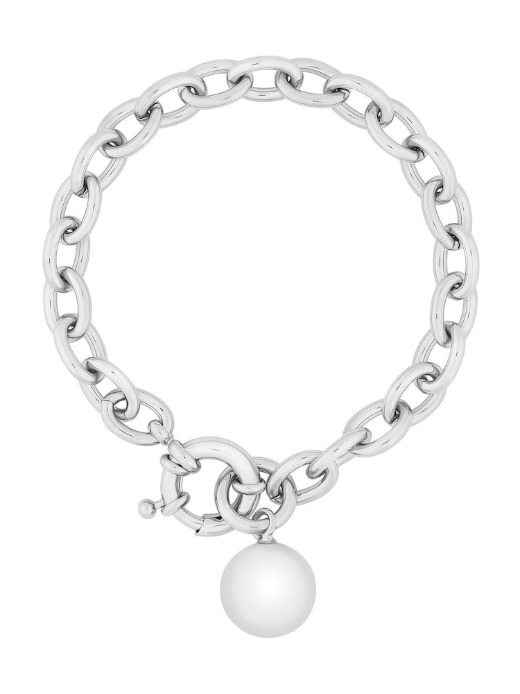 Jon Richard Silver Tone Polished Ball Bracelet - Image 1 of 4