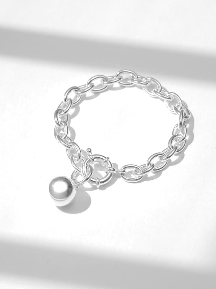 Jon Richard Silver Tone Polished Ball Bracelet - Image 2 of 4