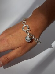 Jon Richard Silver Tone Polished Ball Bracelet - Image 4 of 4