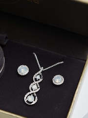 Jon Richard Silver Tone Opal Trio Gift Boxed Set - Image 3 of 4