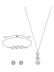 Jon Richard Silver Tone Opal Trio Gift Boxed Set - Image 4 of 4