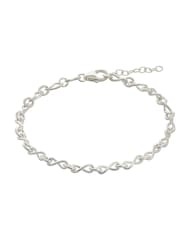 Simply Silver Sterling Silver Tone 925 Small Infinity Bracelet - Image 1 of 3