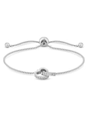 Jon Richard Silver Tone Crystal Heart Bracelet - Image 1 of 2