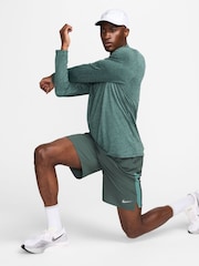 Nike Dark Green 9 Inch Dri-FIT Challenger Unlined Running Shorts - Image 4 of 9