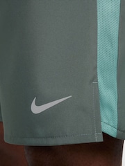 Nike Dark Green 9 Inch Dri-FIT Challenger Unlined Running Shorts - Image 8 of 9