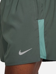 Nike Dark Green Dri-FIT Challenger 5 inch Brief Lined Running Shorts - Image 7 of 10