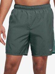 Nike Green Challenger Dri-FIT 7 inch 2-in-1 Running Shorts - Image 1 of 9