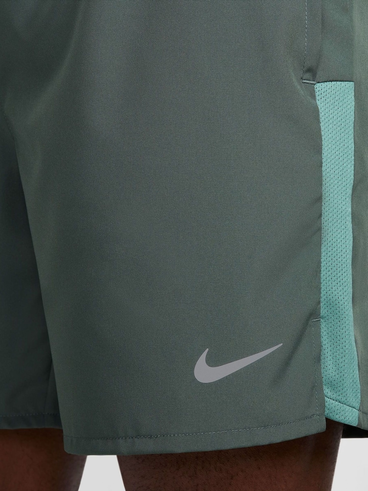 Nike Green 7 Inch Dri-FIT Challenger 7 inch Unlined Running Shorts - Image 9 of 9