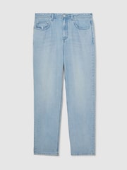 Reiss Light Wash Blue Sloane Relaxed Straight-Fit Distressed Jeans - Image 2 of 7