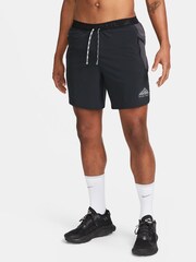 Nike Black Dri-FIT Trail Second Sunrise 7 inch Brief Lined Running Shorts - Image 1 of 10